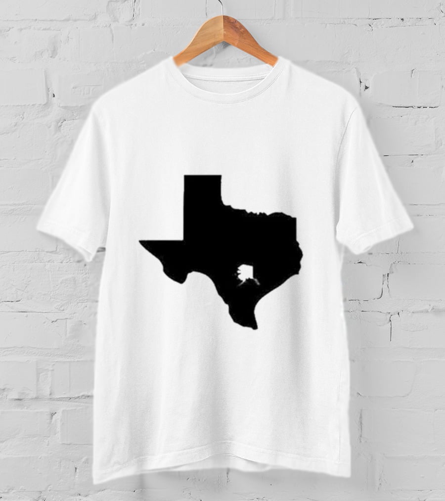 Many People Don’t Realize How Small Alaska Really Is When The Image Is Not To Scale Texas Silhouette Comparison T-Shirt