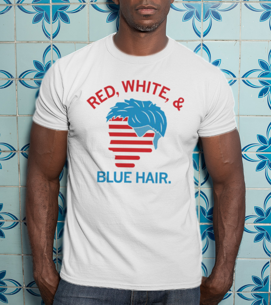 Red White And Blue Hair T-Shirt