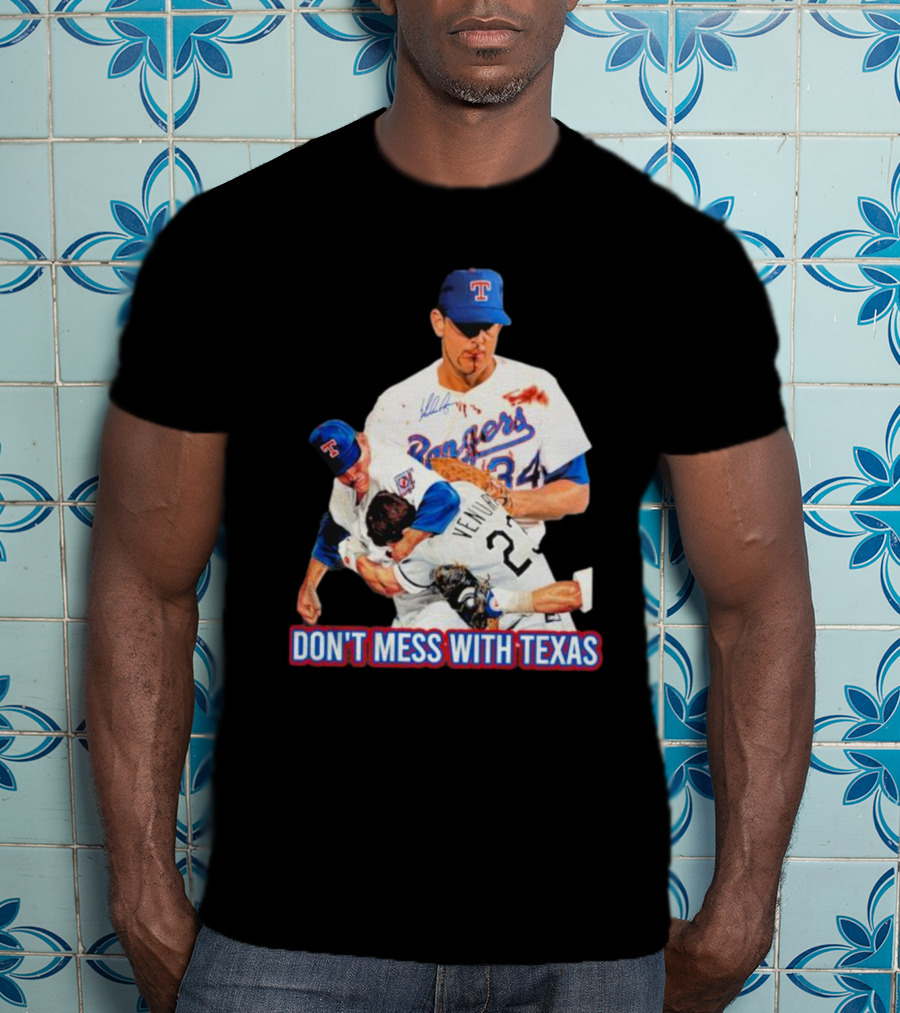 Nolan Ryan Texas Rangers Don’t Mess With Texas Ventura Fight T-Shirt