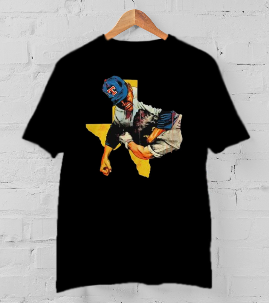 Nolan Ryan Robin Ventura Texas Baseball Fight Iconic Moment T-Shirt