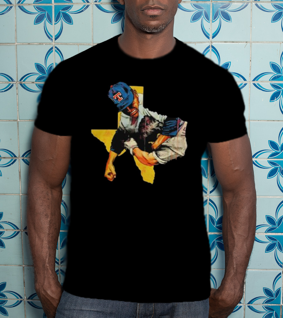 Nolan Ryan Robin Ventura Texas Baseball Fight Iconic Moment T-Shirt