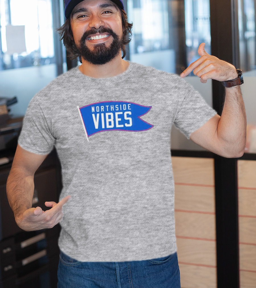 Northside Vibes Chicago Blue Flag T-Shirt