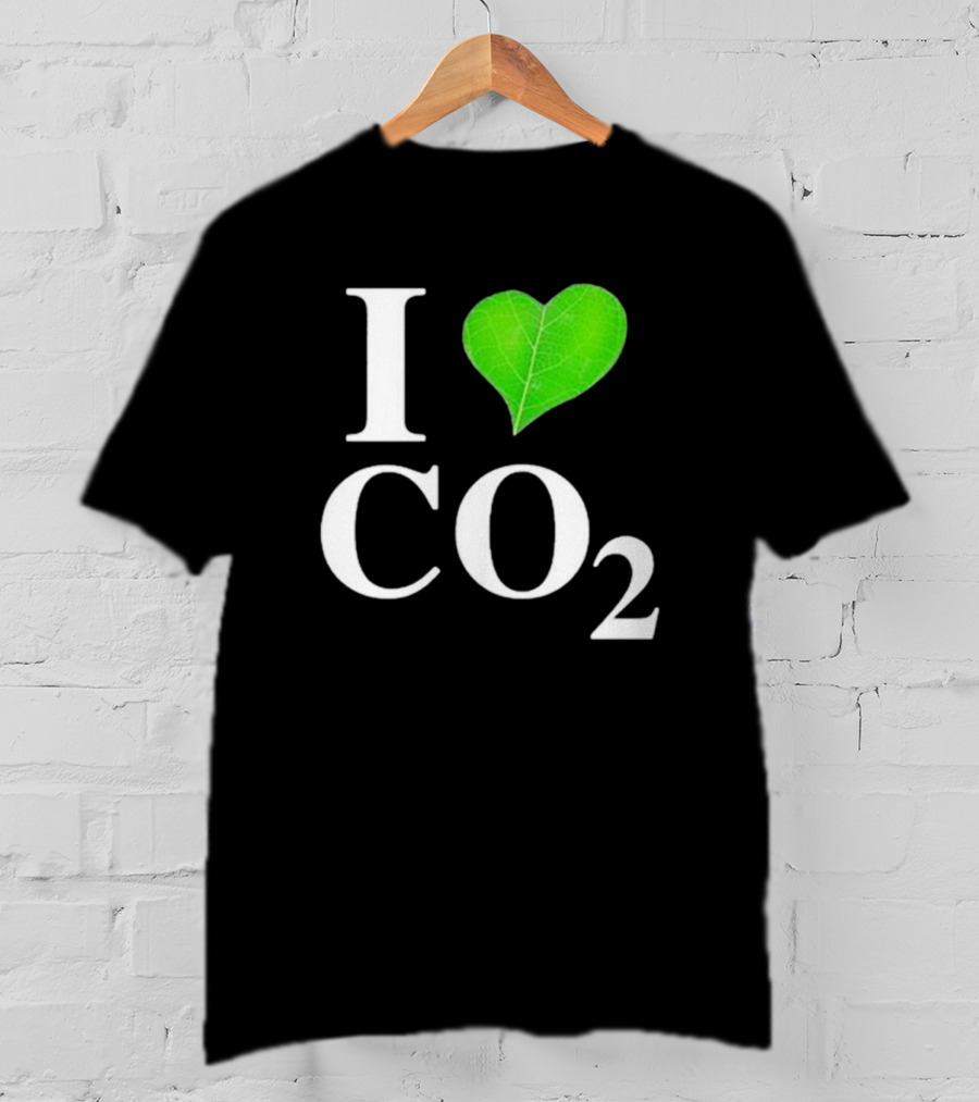 Leaf I Love CO2 Environment Statement Climate Change Awareness T-Shirt