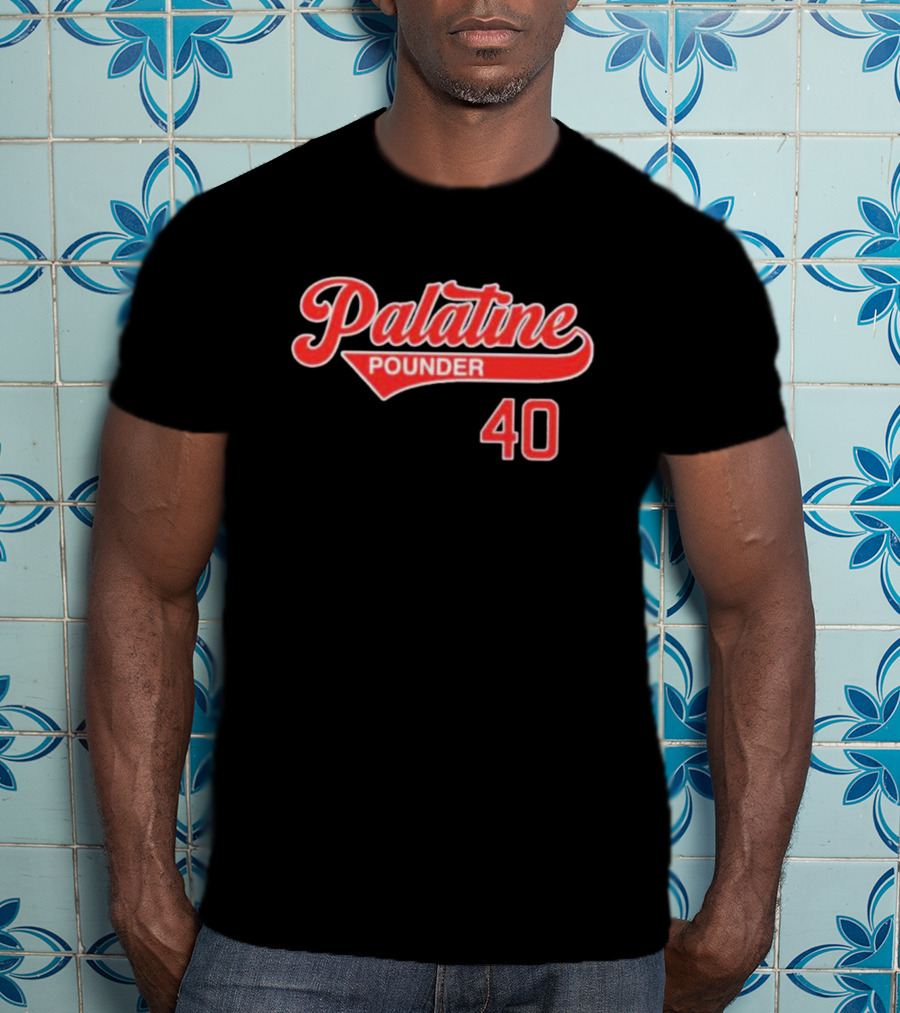 Palatine Pounder 40 Baseball T-Shirt