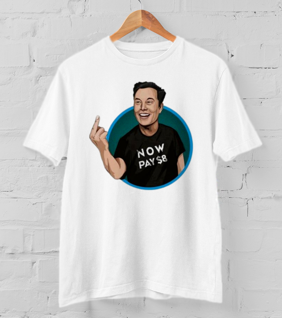 Elon Musk Now Pay $8 Circle Gesture T-Shirt