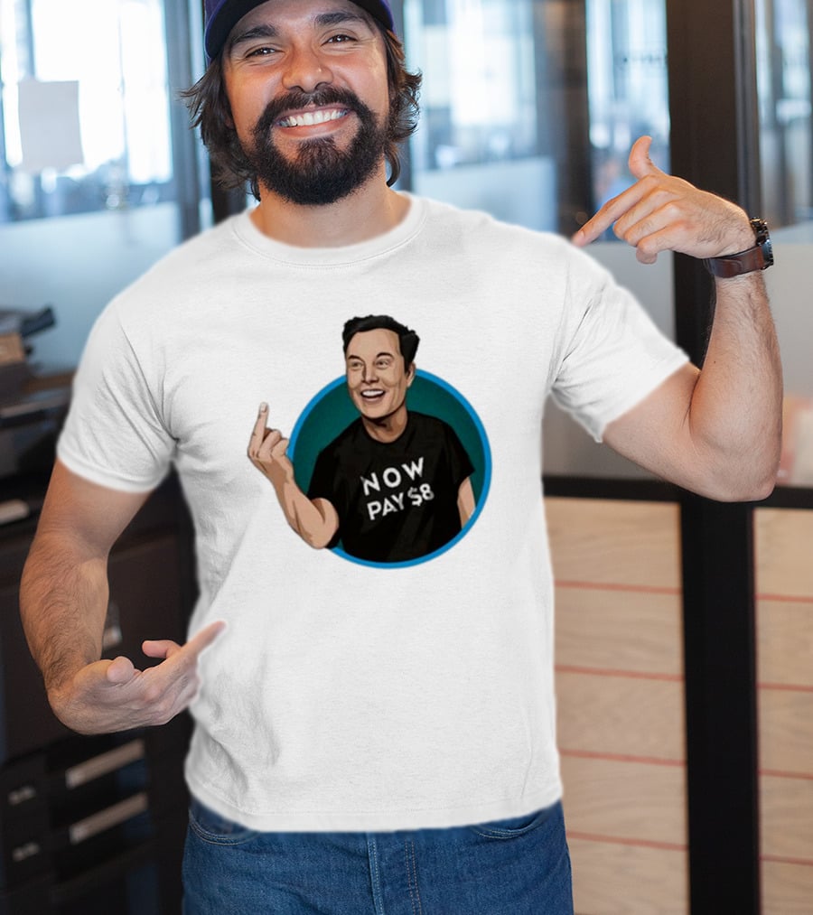 Elon Musk Now Pay $8 Circle Gesture T-Shirt