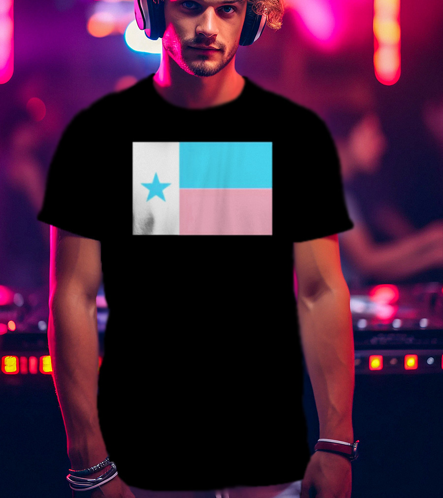 Flags Mashup Bot Texas Trans Pride Trans Texas Flag T-Shirt