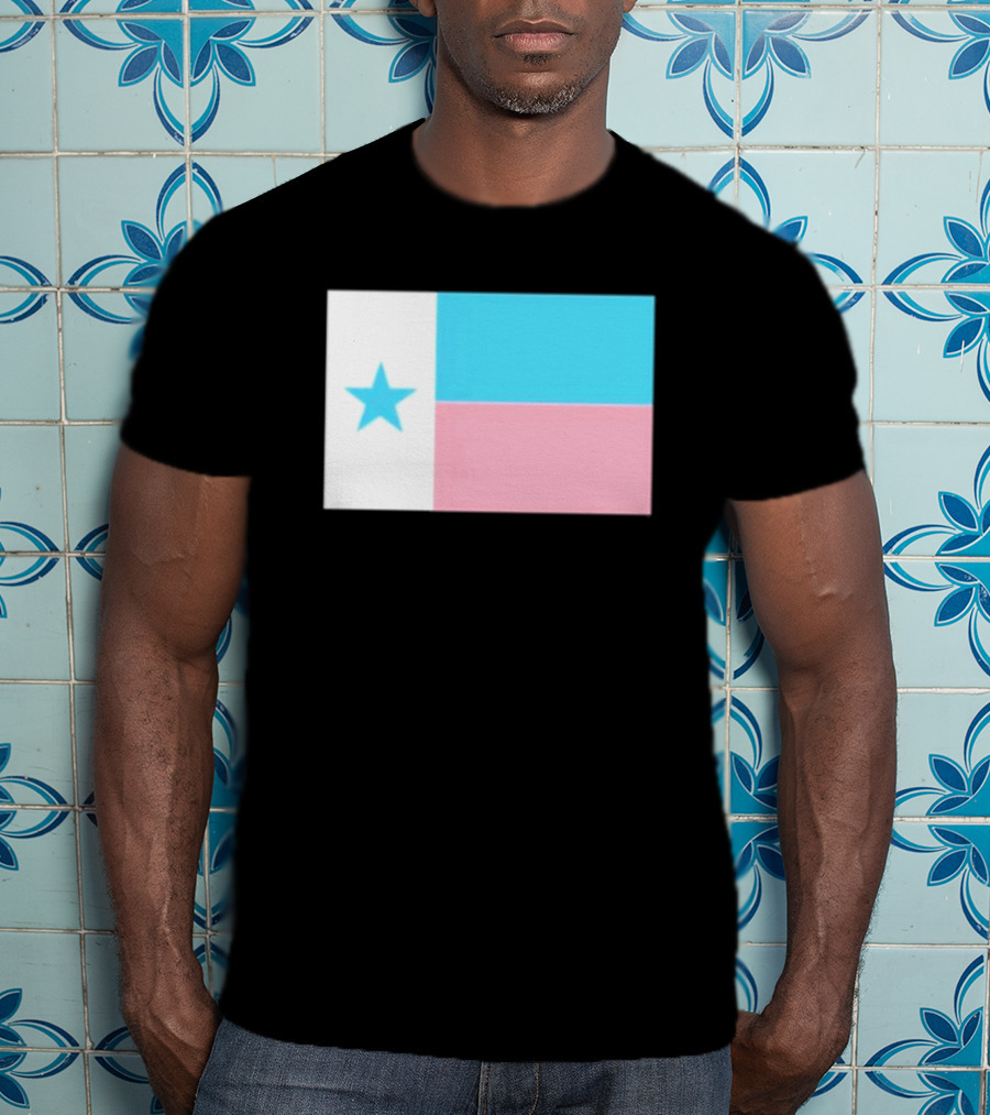 Flags Mashup Bot Texas Trans Pride Trans Texas Flag T-Shirt