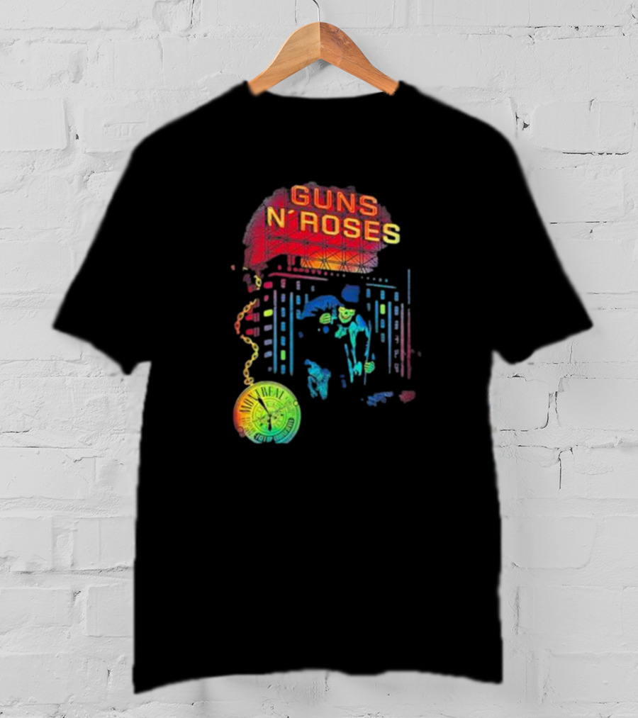 Guns N’ Roses Montreal Reflective Pocket Watch Buildings T-Shirt