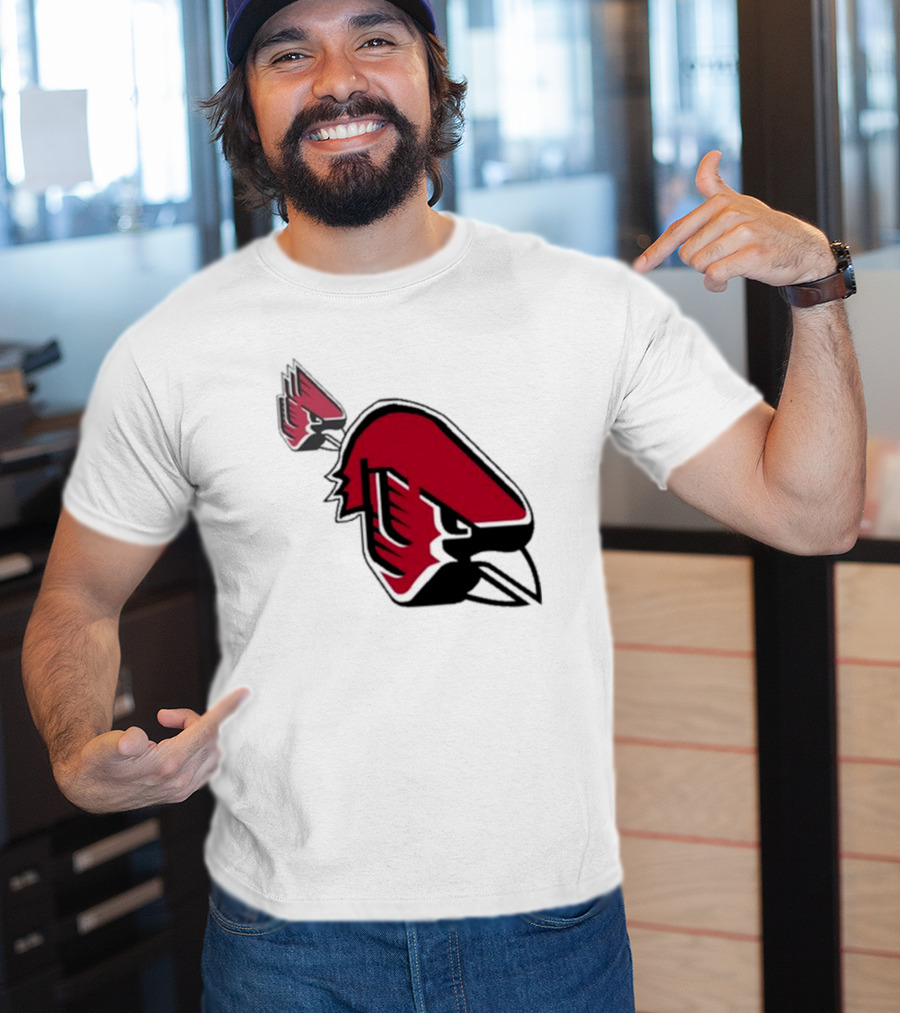 Ball State Cardinal With A Mustache Logo Concept T-Shirt