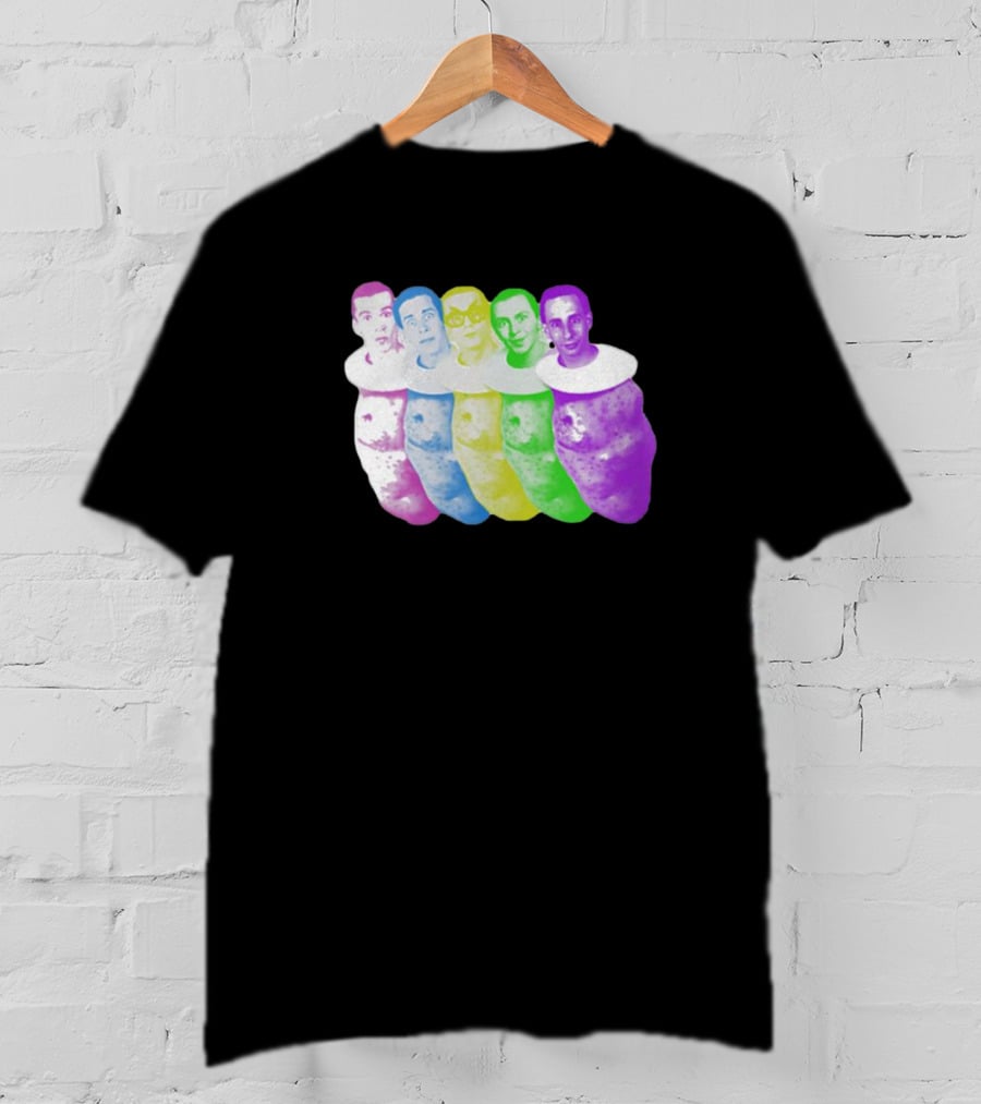 Colorful Devo Spuds Five Potato Heads T-Shirt