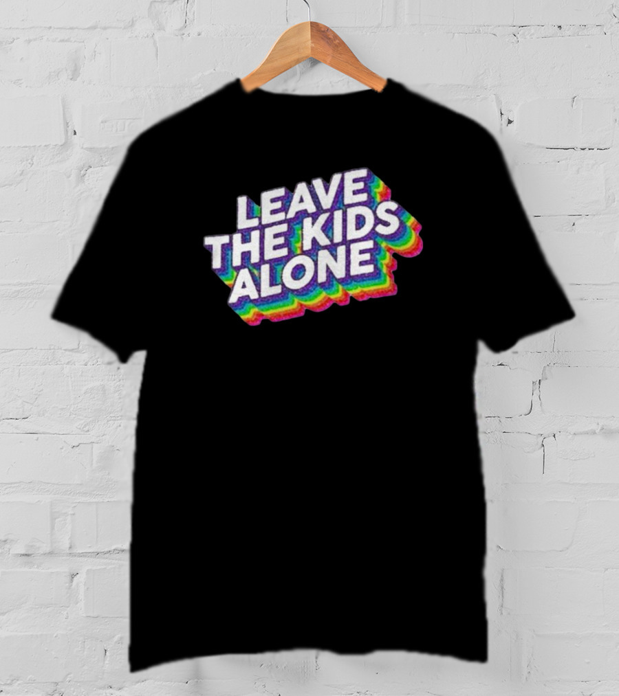 Gaysagainstgroomers Merch Leave The Kids Alone T-Shirt