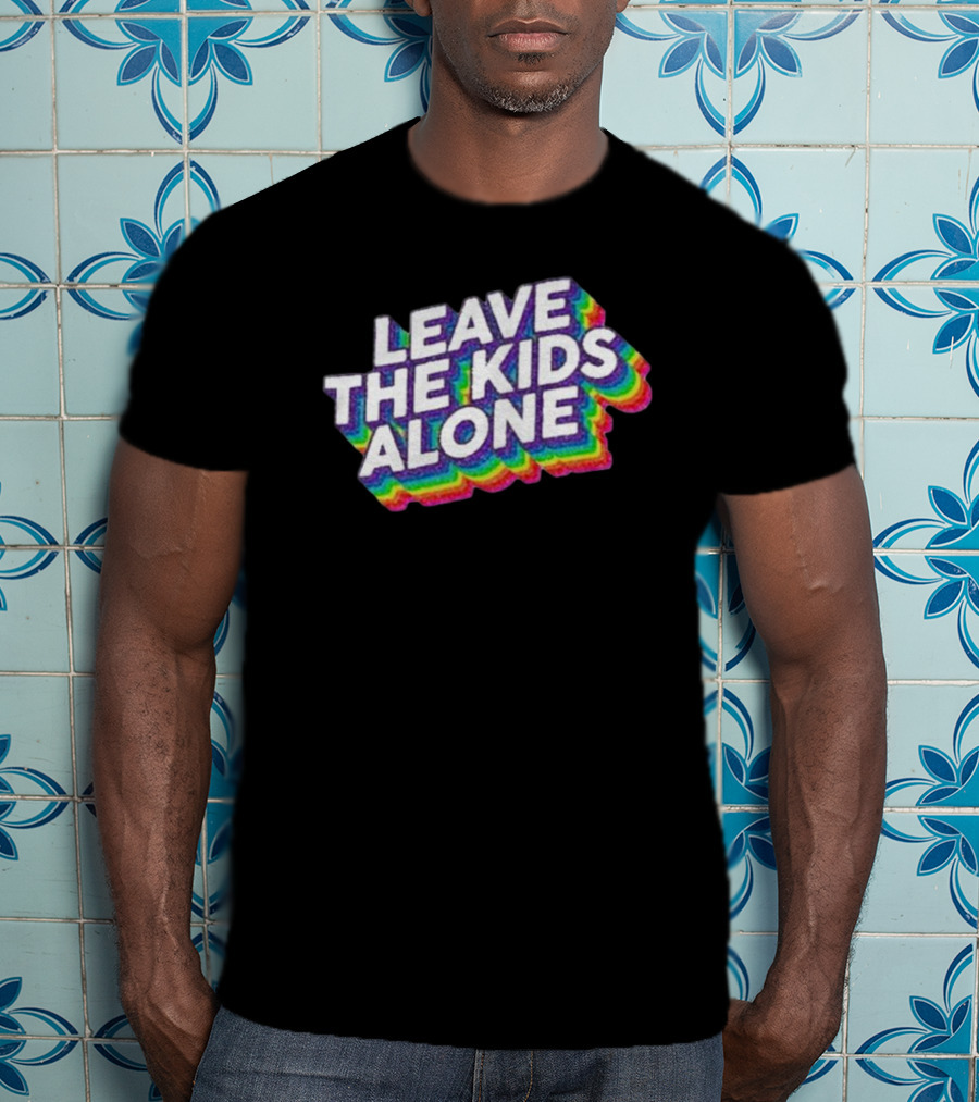 Gaysagainstgroomers Merch Leave The Kids Alone T-Shirt