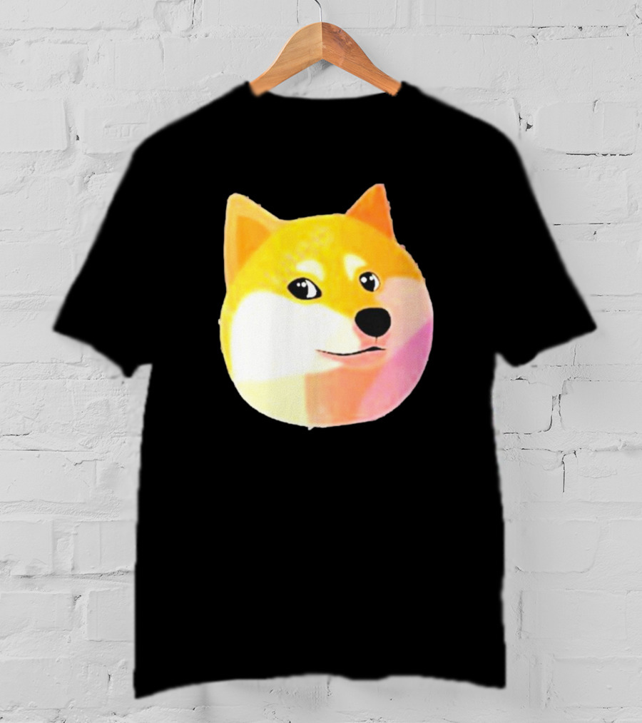 Getdoge Merch Doge Meme Coin Shiba Inu Face T-Shirt