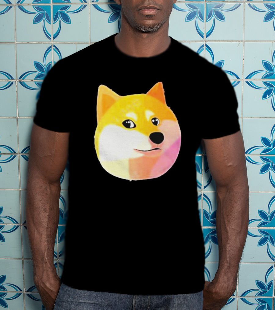 Getdoge Merch Doge Meme Coin Shiba Inu Face T-Shirt