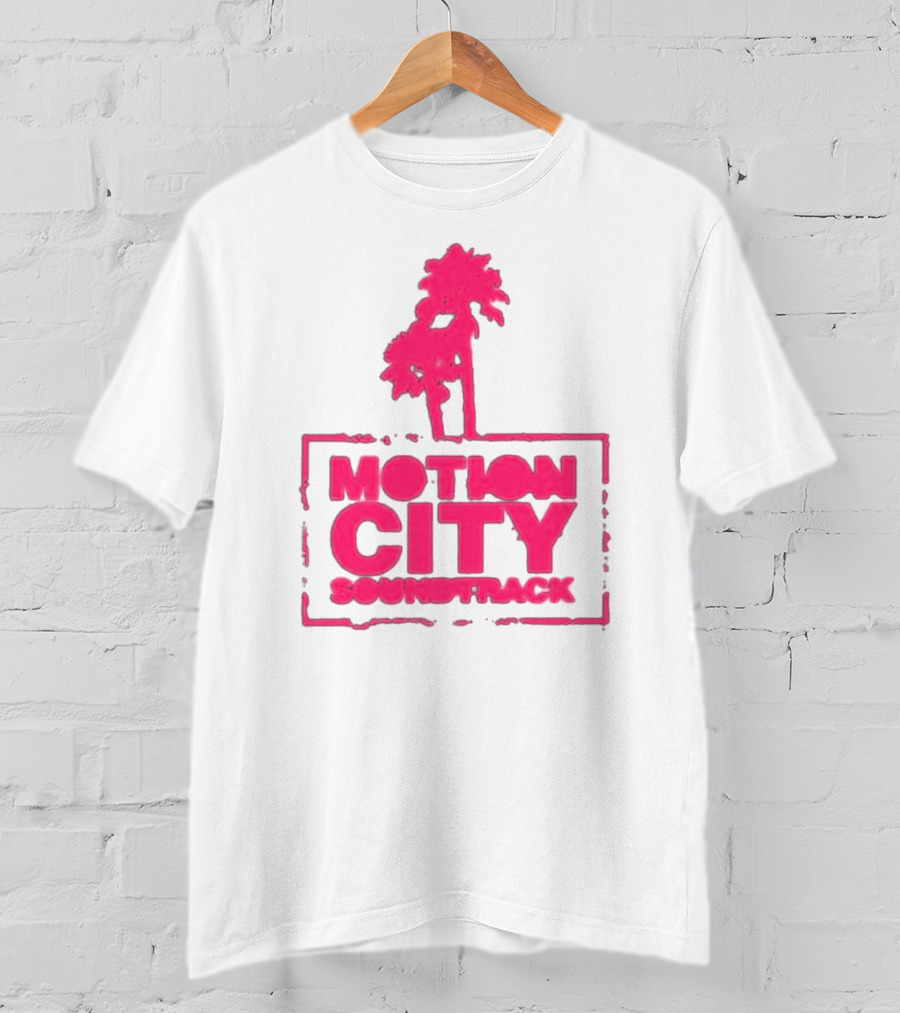 Motion City Soundtrack Pink Palm Tree T-Shirt