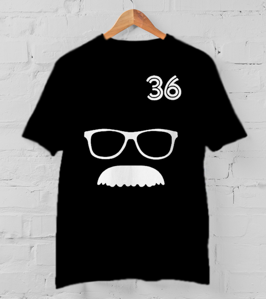 Trending Jays Fans Wearing 36 Davis Schneider Glasses And Moustache T-Shirt