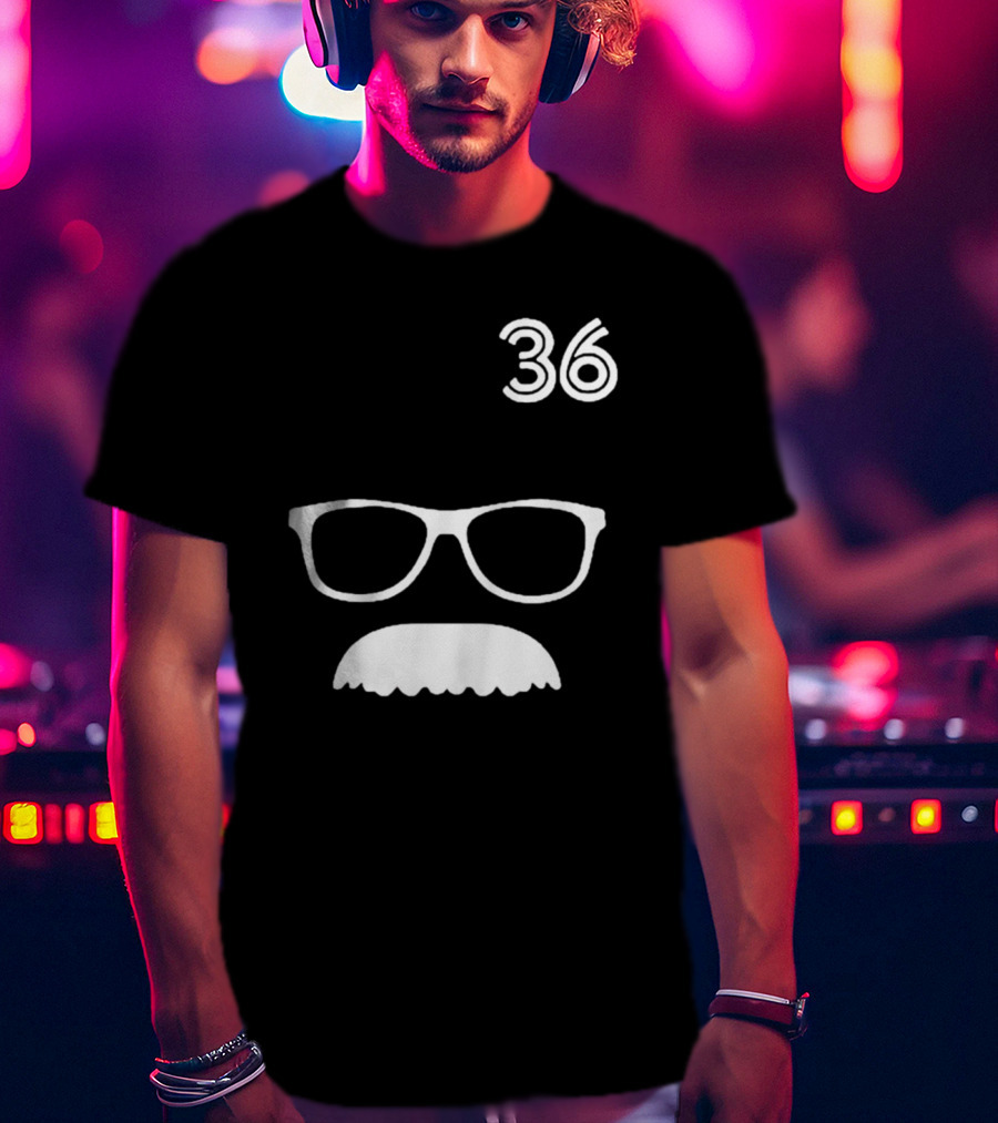 Trending Jays Fans Wearing 36 Davis Schneider Glasses And Moustache T-Shirt