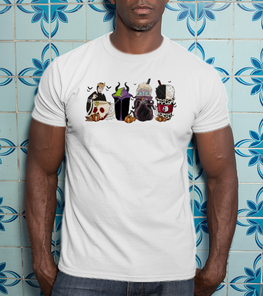 Bad Witches Halloween Villains Coffee Cups T-Shirt