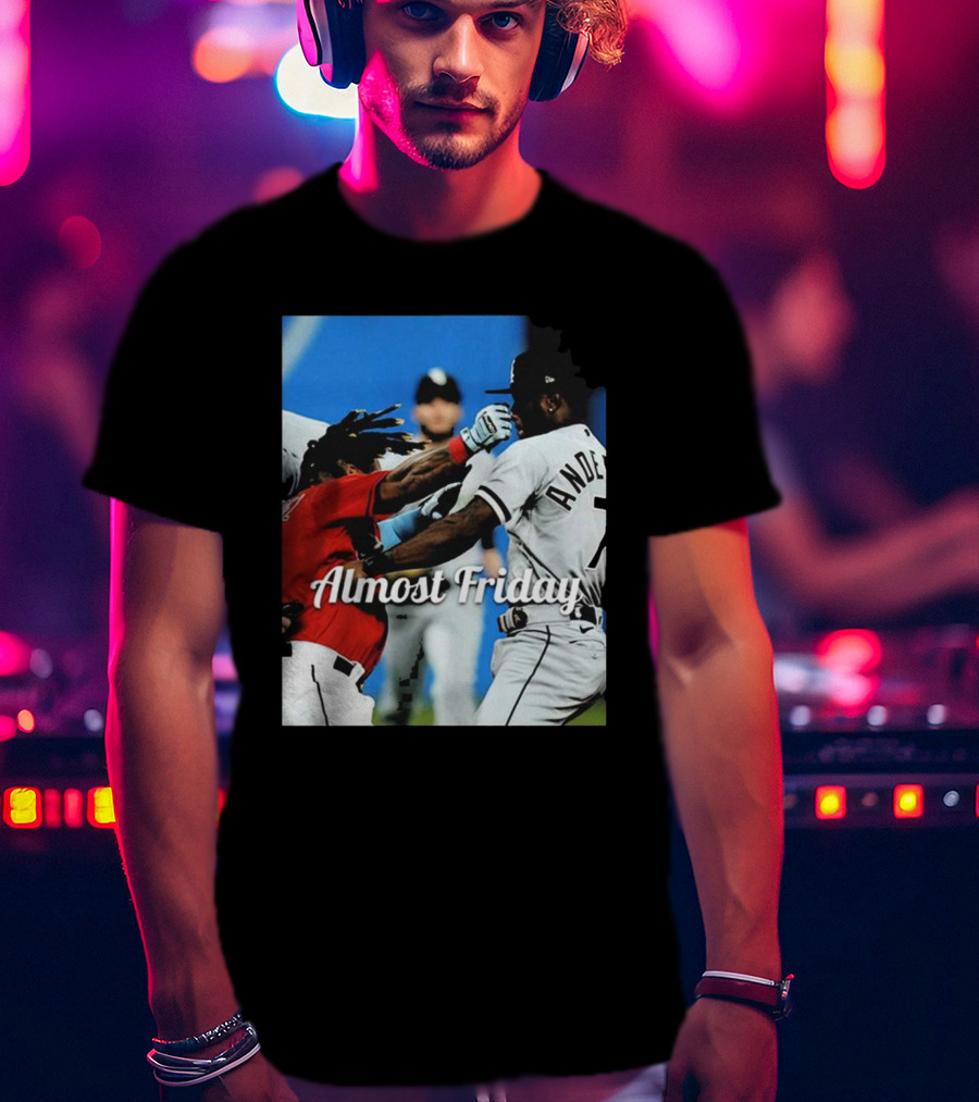 Almost Friday Baseball Knockout Action T-Shirt