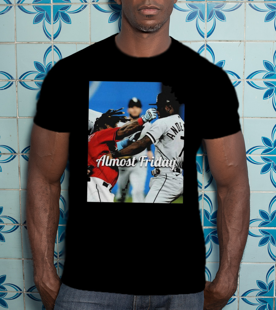 Almost Friday Baseball Knockout Action T-Shirt