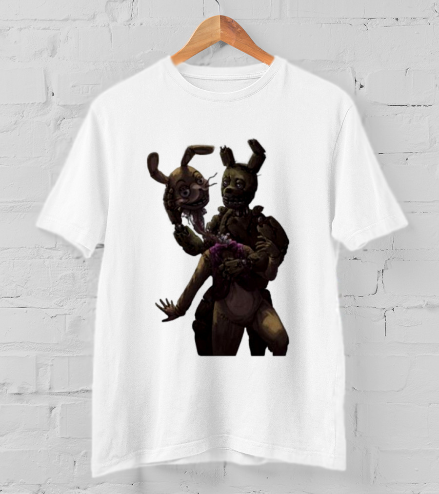 Gumchew Springtrap Malhare Battle Showdown Iconic Horror Character Face-off T-Shirt