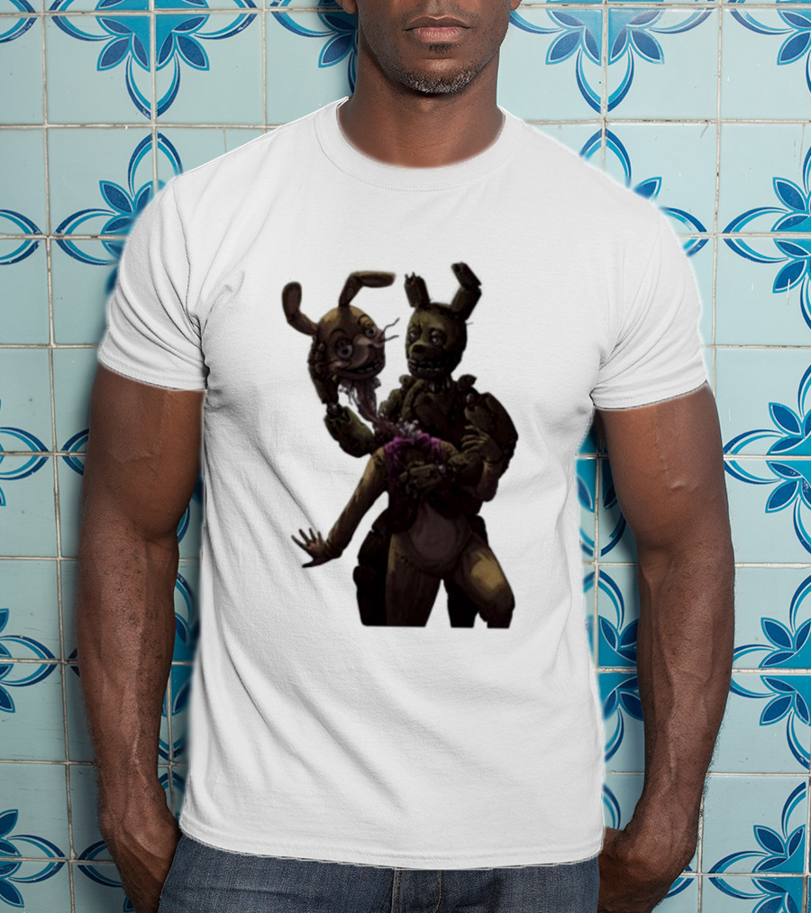 Gumchew Springtrap Malhare Battle Showdown Iconic Horror Character Face-off T-Shirt