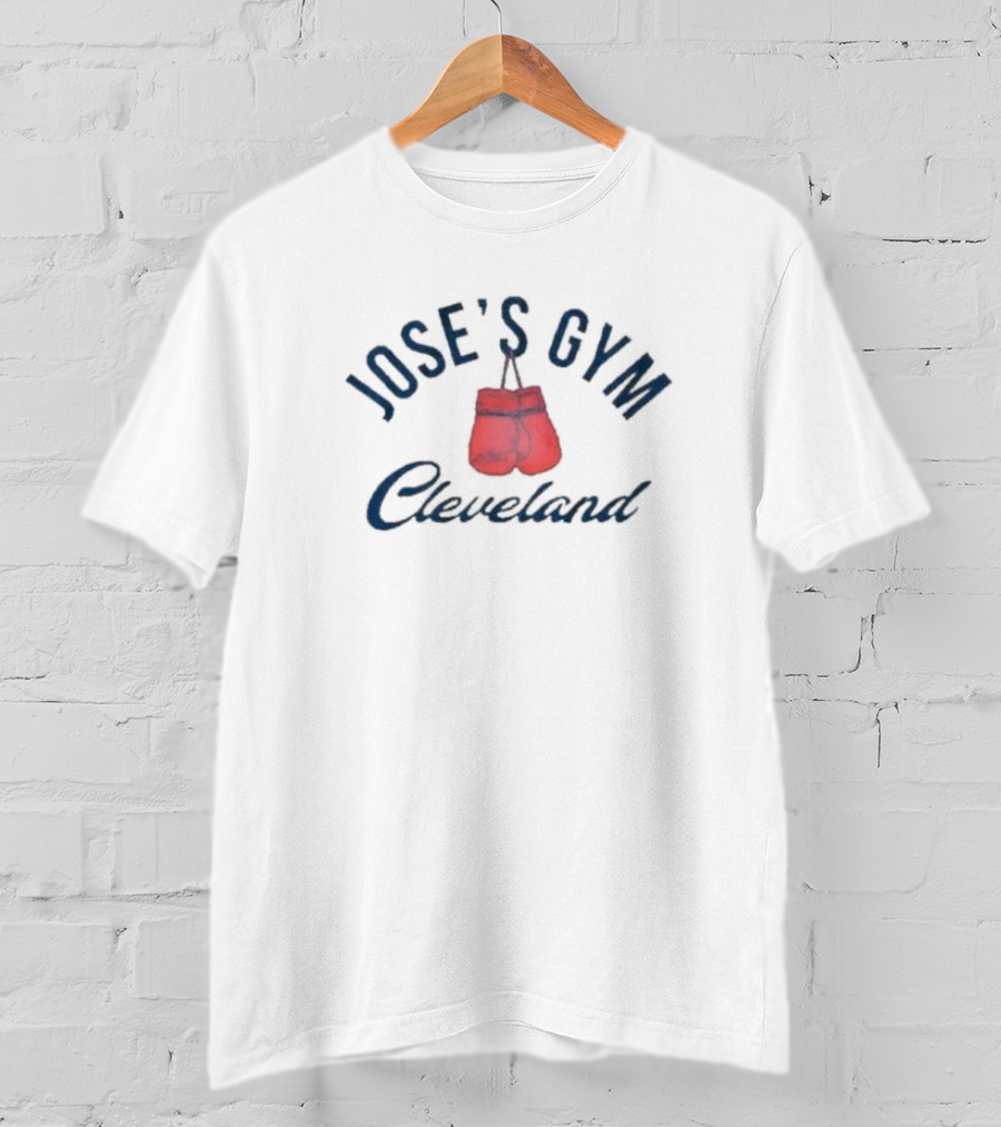 José Ramírez José’s Gym Cleveland Gloves T-Shirt