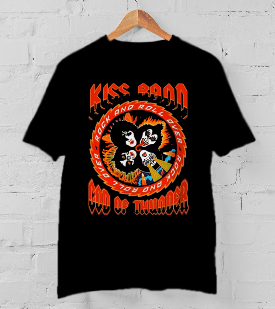 Kiss Band Rock And Roll Over God Of Thunder T-Shirt