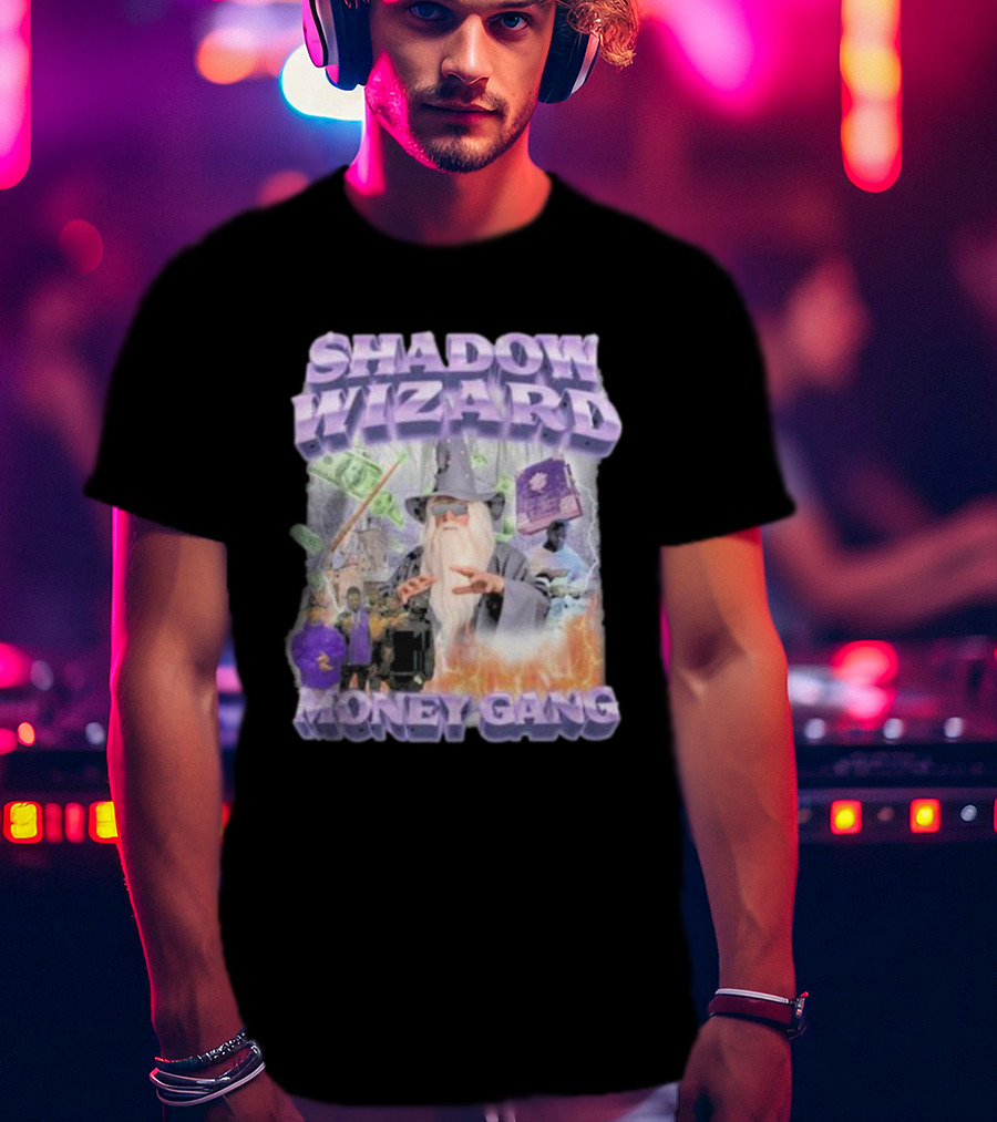 Shadow Wizard Money Gang Swagstimulus Magical Power Dollar Vibes T-Shirt