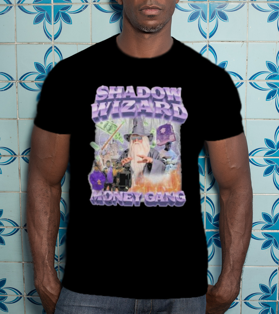 Shadow Wizard Money Gang Swagstimulus Magical Power Dollar Vibes T-Shirt