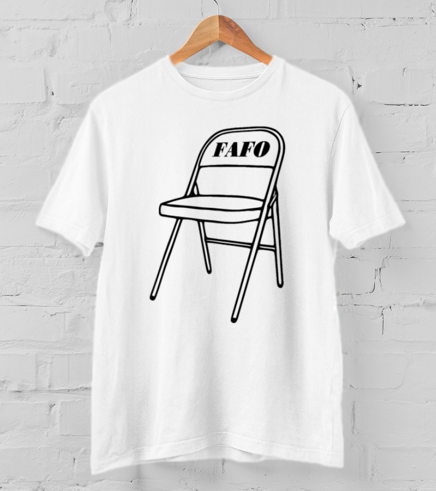 FAFO Folding Chair Alabama Meme Boat Brawl T-Shirt