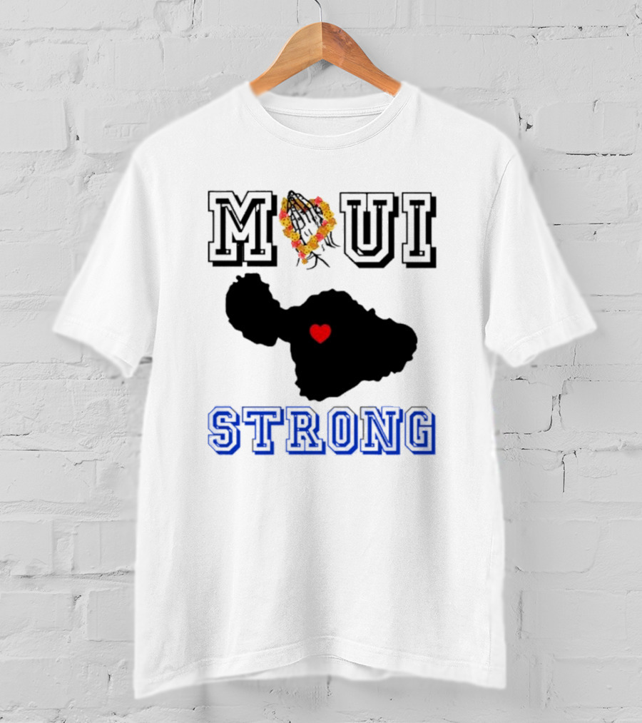 Maui Strong Support Hawaiian Island Lahaina Sunset Summer T-Shirt