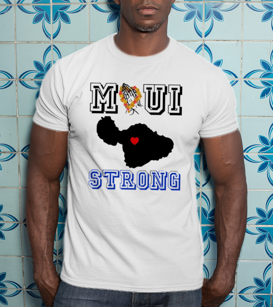 Maui Strong Support Hawaiian Island Lahaina Sunset Summer T-Shirt