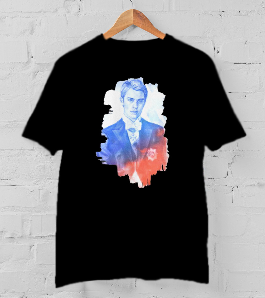 Your Royal Highness Portrait In Blue And Red Tones T-Shirt
