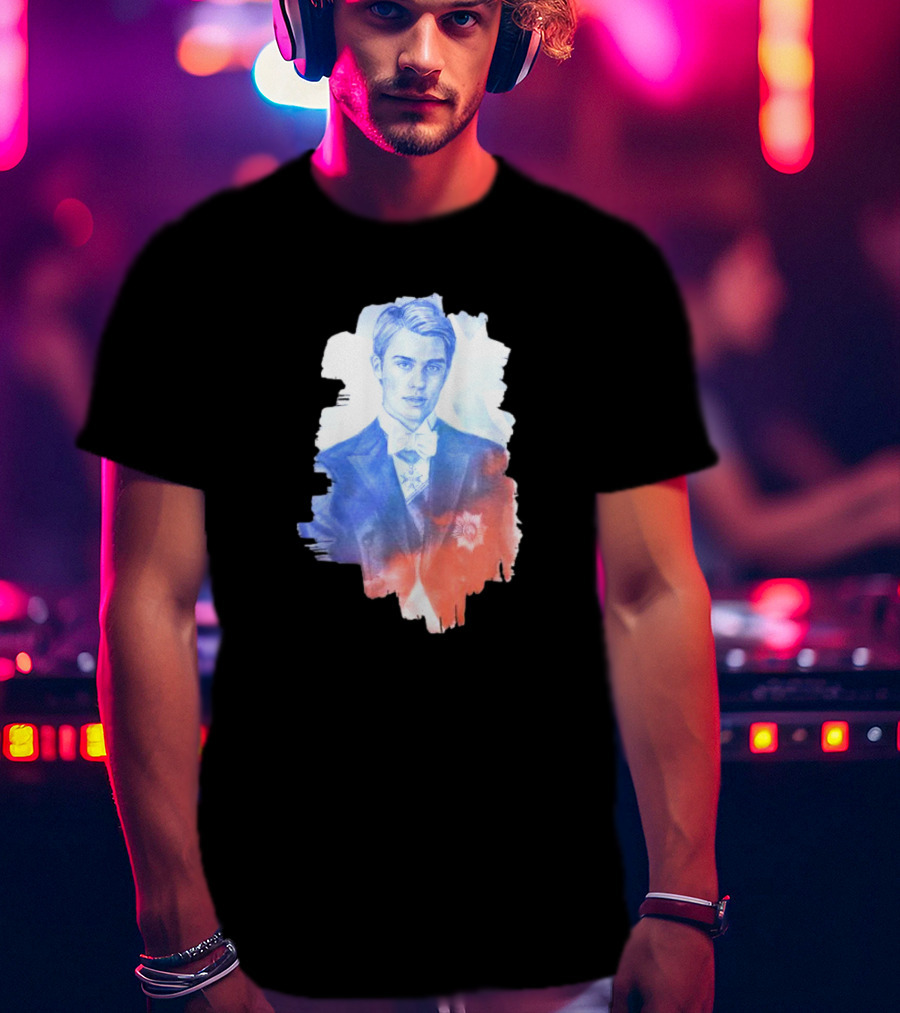 Your Royal Highness Portrait In Blue And Red Tones T-Shirt