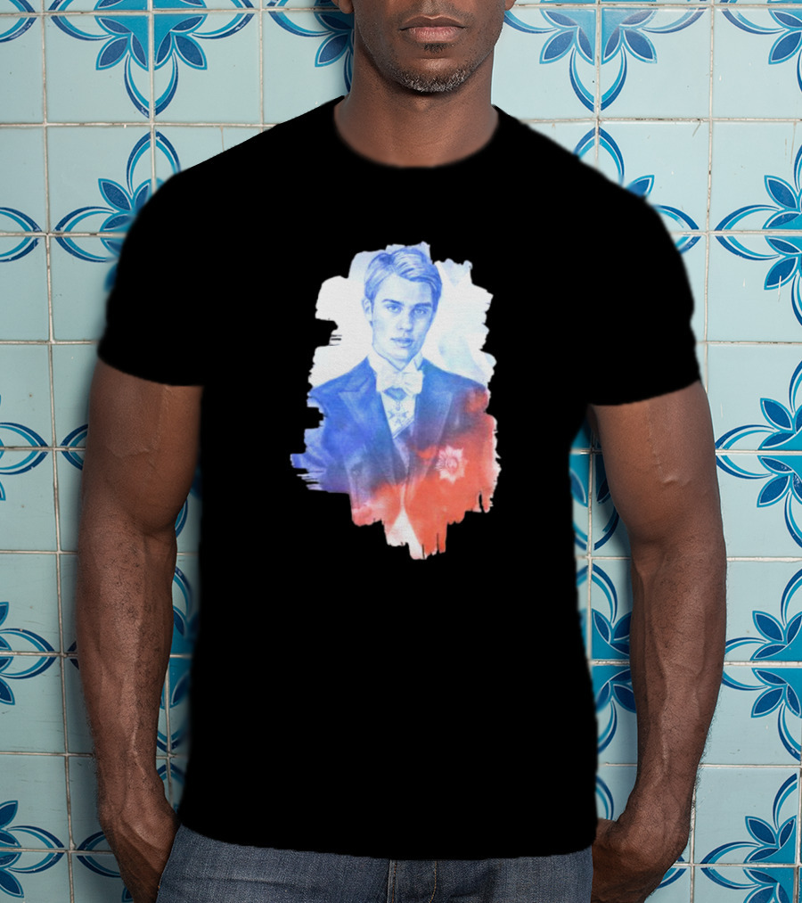 Your Royal Highness Portrait In Blue And Red Tones T-Shirt