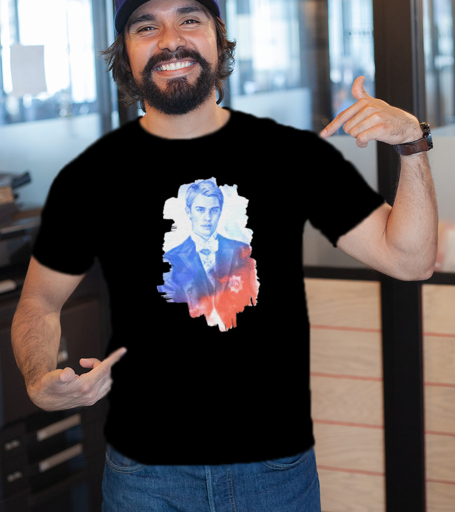 Your Royal Highness Portrait In Blue And Red Tones T-Shirt