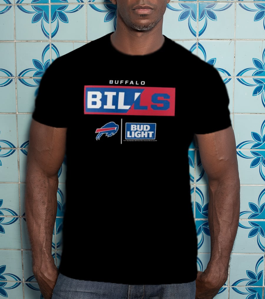 Buffalo Bills Bud Light NFL Collaboration T-Shirt