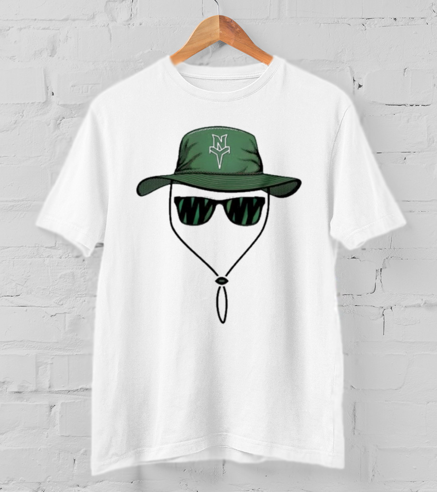 Gilligan Hat And Sunglasses With Green NY Mystics T-Shirt