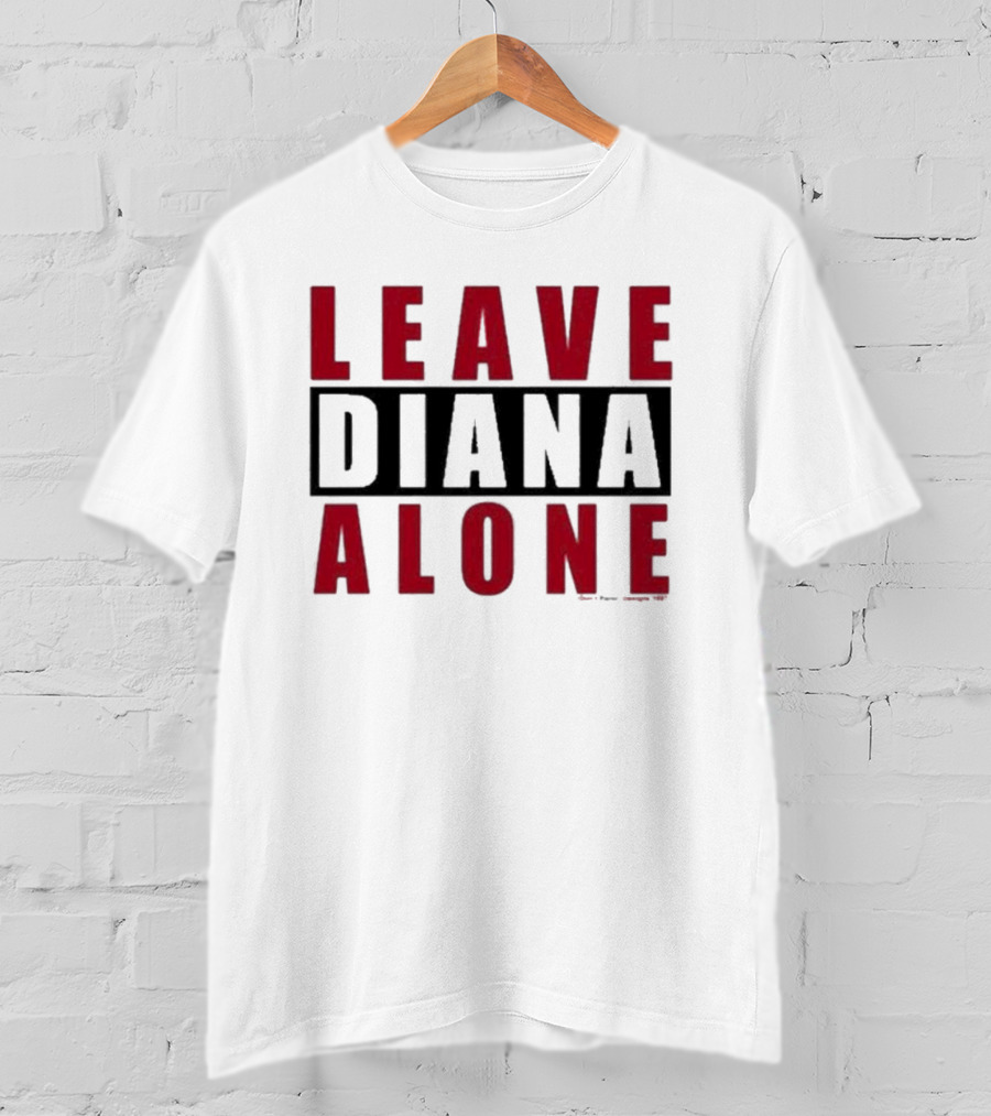 Grailed Leave Diana Alone Bold Red T-Shirt