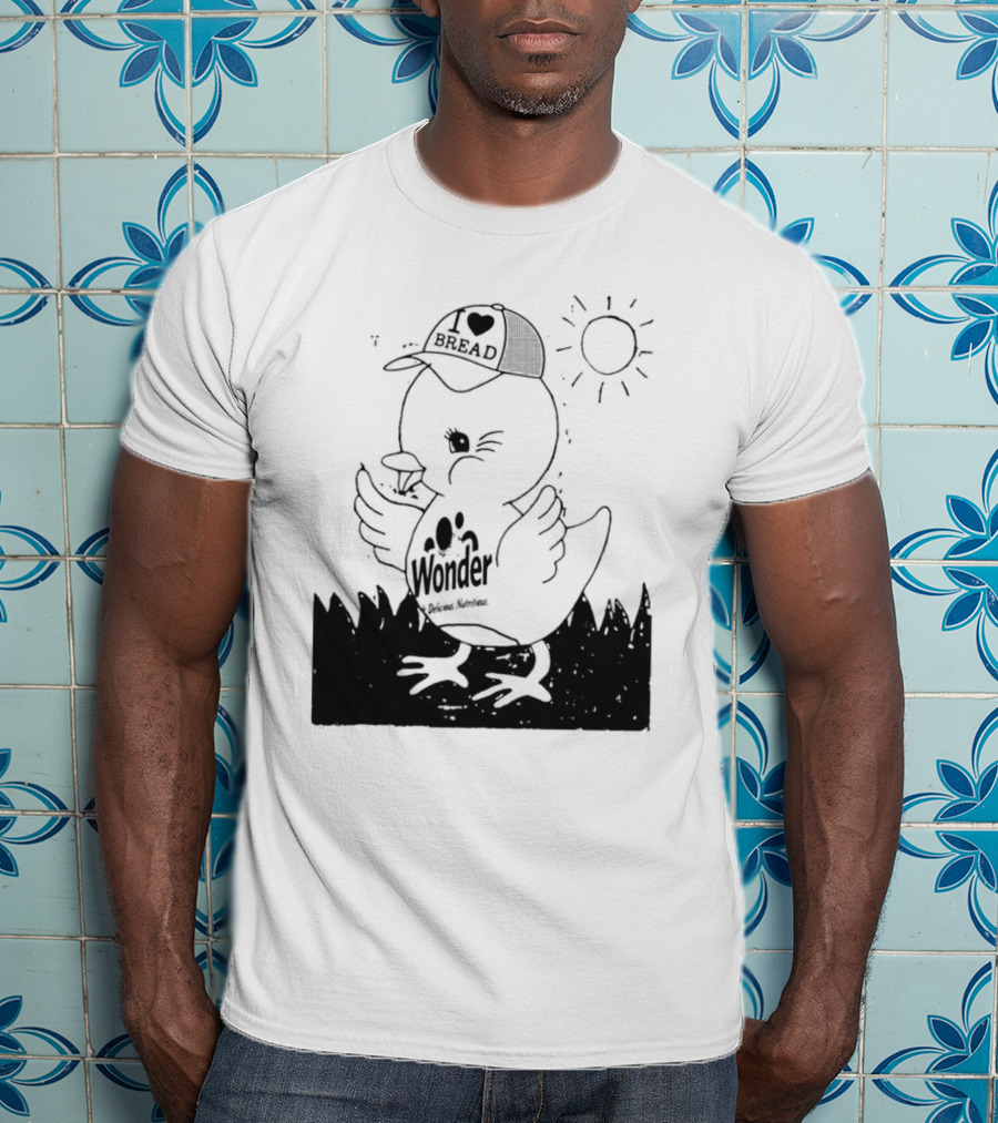 Wonder Bread Duck I Love Bread T-Shirt