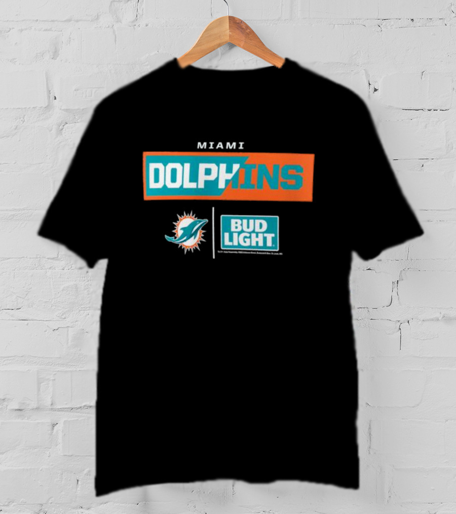 Miami Dolphins Bud Light NFL Collaboration T-Shirt