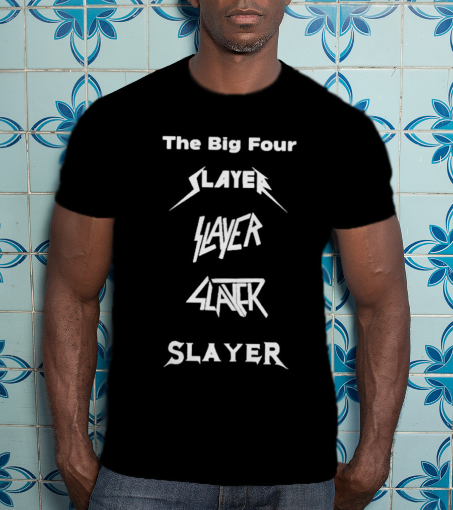 The Big Four Slayer Logos In Iconic Styles T-Shirt