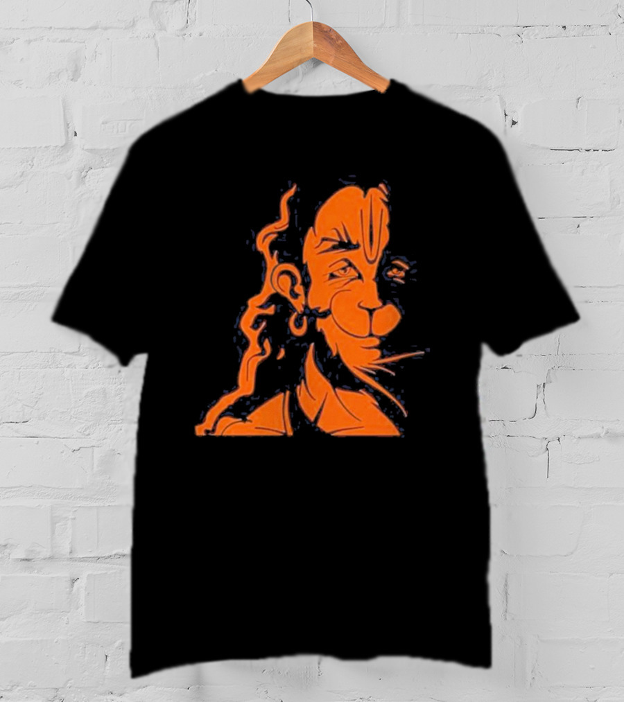 Happy Hanuman Iconic Orange T-Shirt