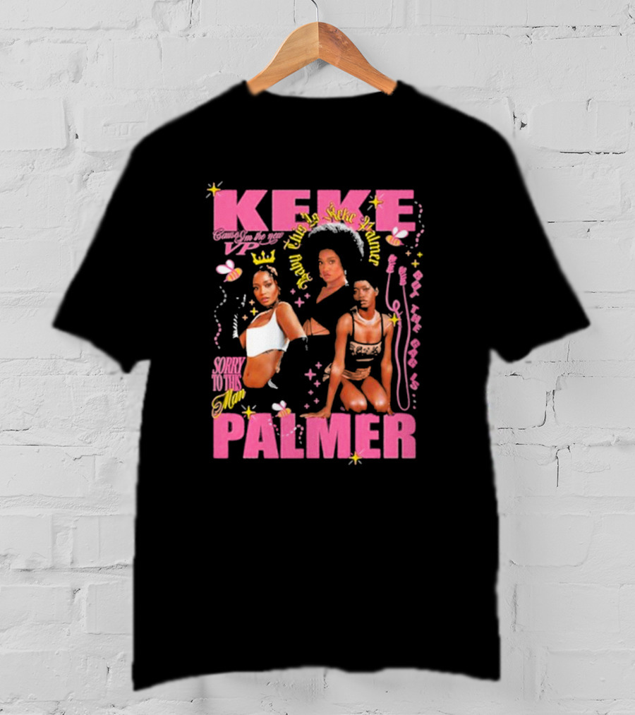 Keke Palmer Sorry To This Man Stylish Design Neon Icons T-Shirt