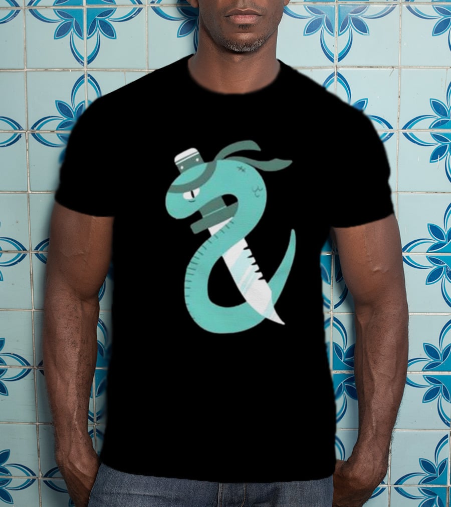 Eat More Snakes Karate Snake With Sushi Headband T-Shirt