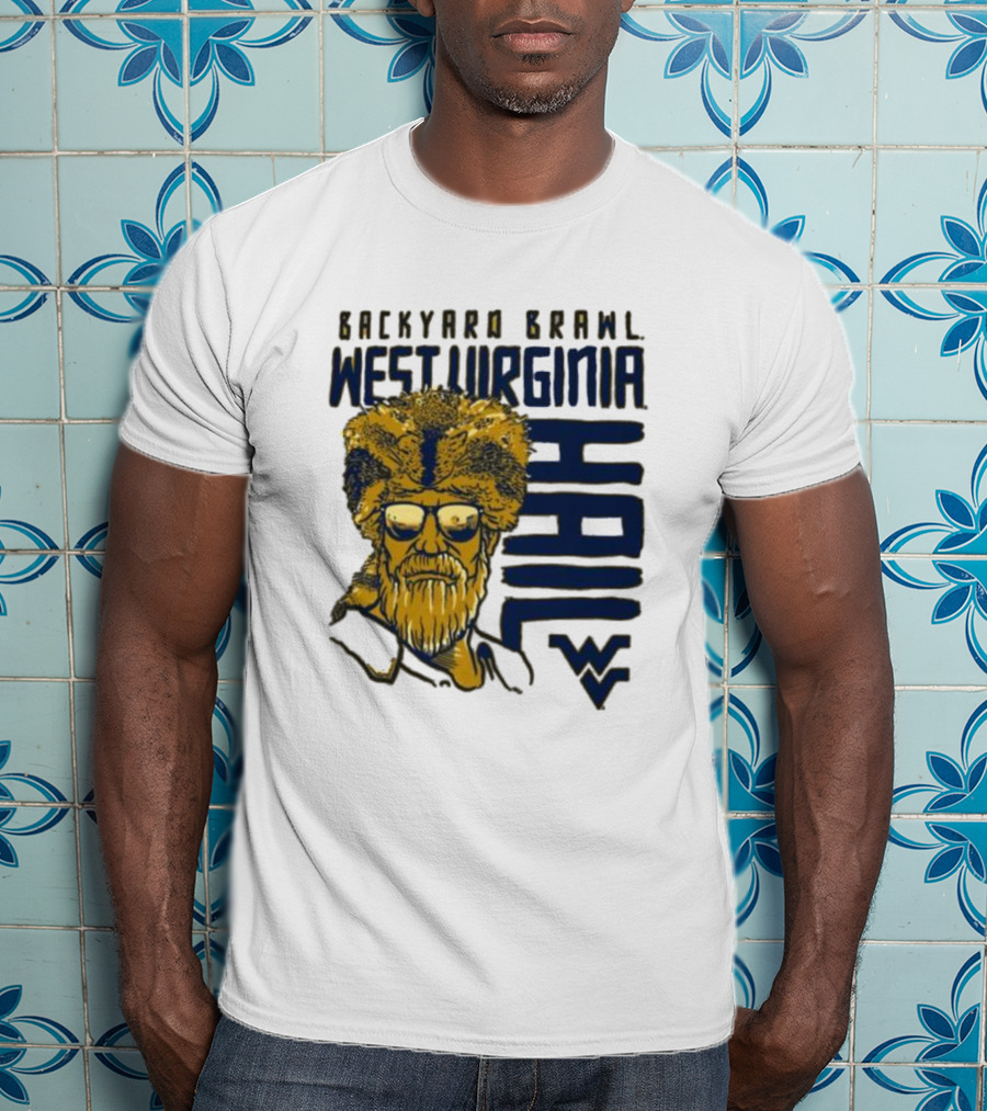 Backyard Brawl West Virginia Hail WVU Mountaineer T-Shirt