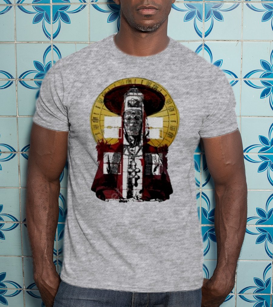 Dozens Of Rebel Moon Roman Numeral Halo Clergyman T-Shirt