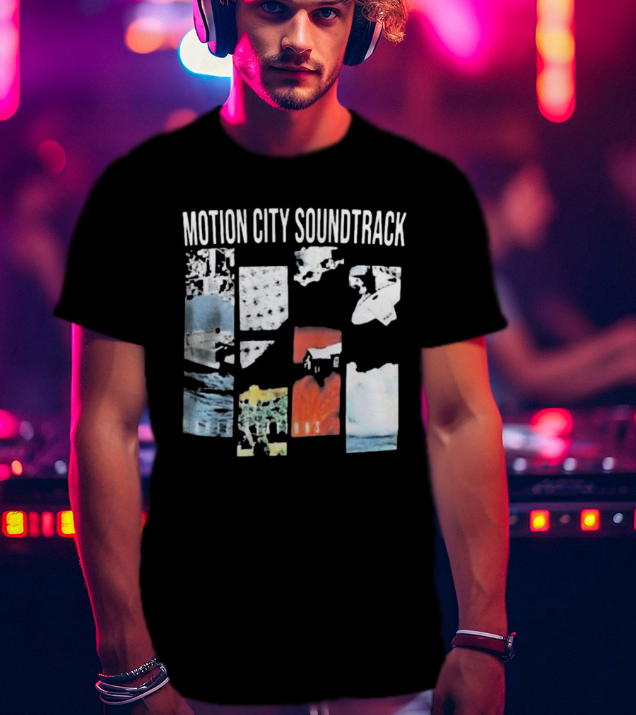 Motion City Soundtrack Panic Stations Album Art Collage T-Shirt